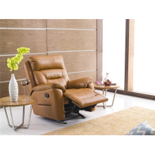 Genuine Leather Chaise Leather Sofa Electric Recliner Sofa (782)